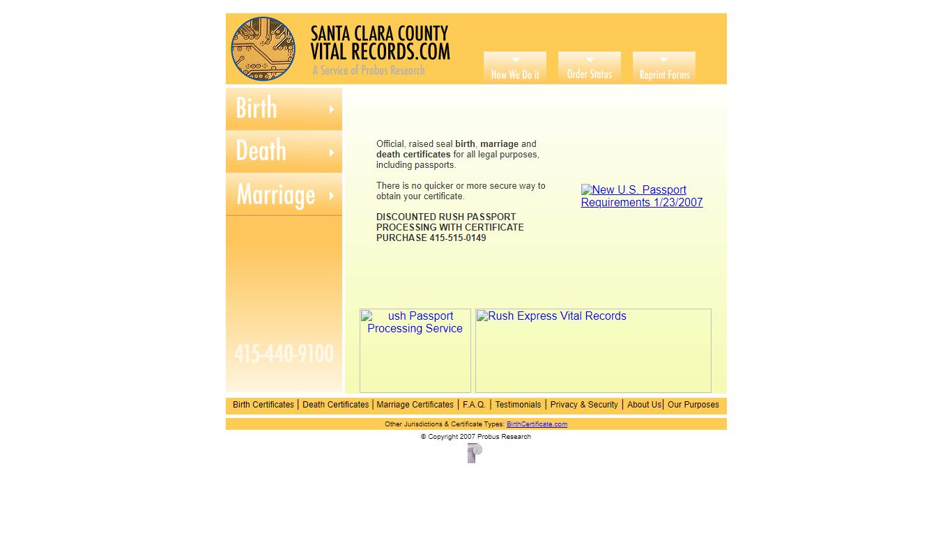 Santa Clara County Vital Records